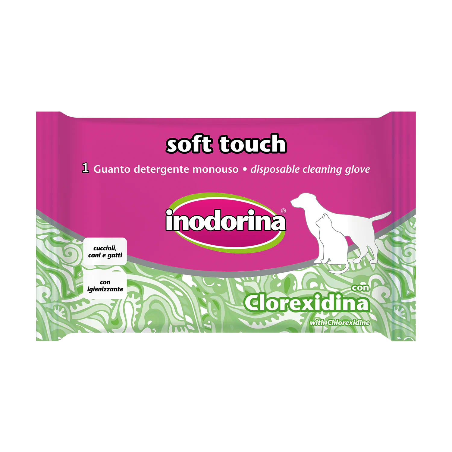Guanto Detergente Soft Touch Clorexidina Inodorina